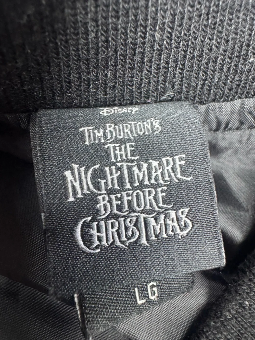 Disney’s The Nightmare Before Christmas Puffer Jacket Mens Size Large